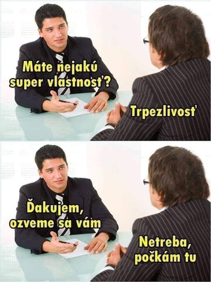 Supervlastnosť na pohovore