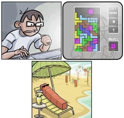 Tetris dovolenka