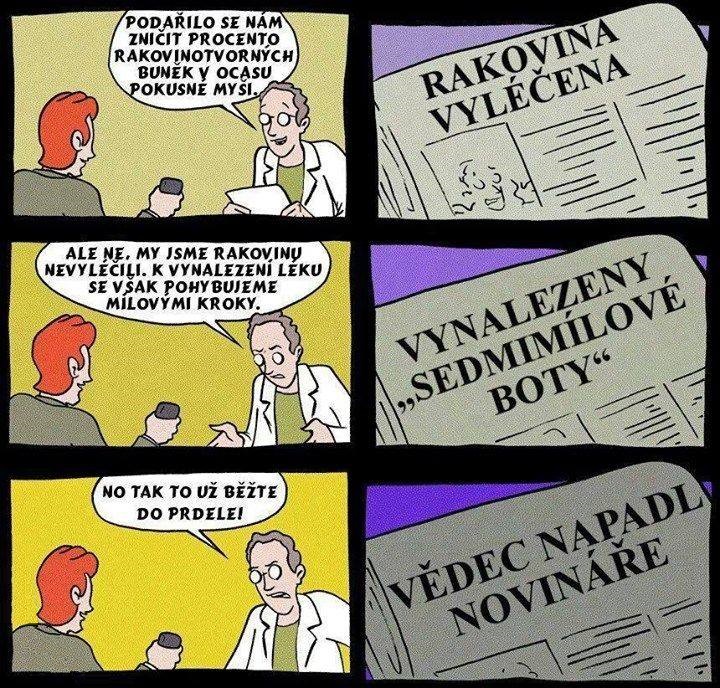 Titulky novinára po rozhovoroch s vedcom