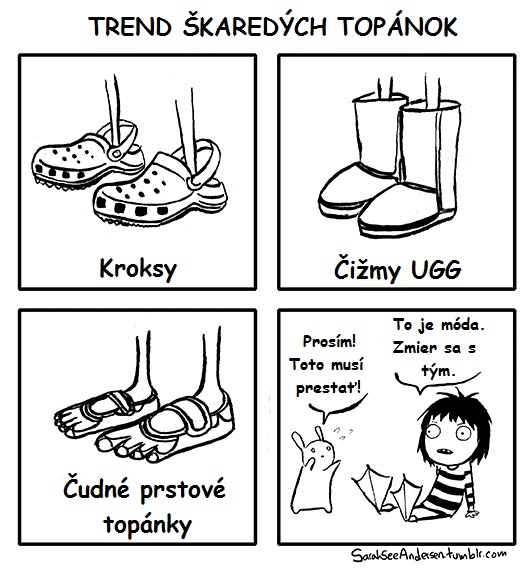 Trend škaredých topánok