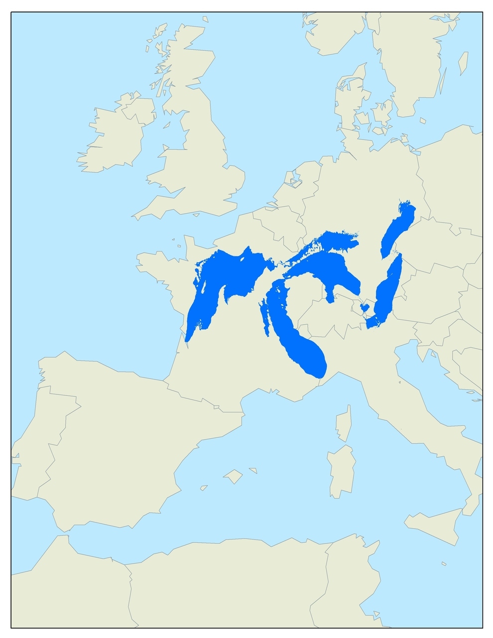 Veľké kanadské jazerá v Európe