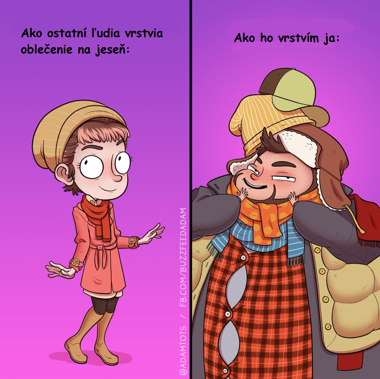 Vrstvenie oblečenia na jeseň