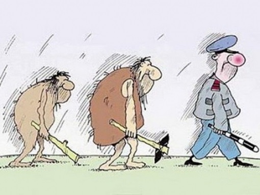 Vývoj policajta od praveku po dnešok