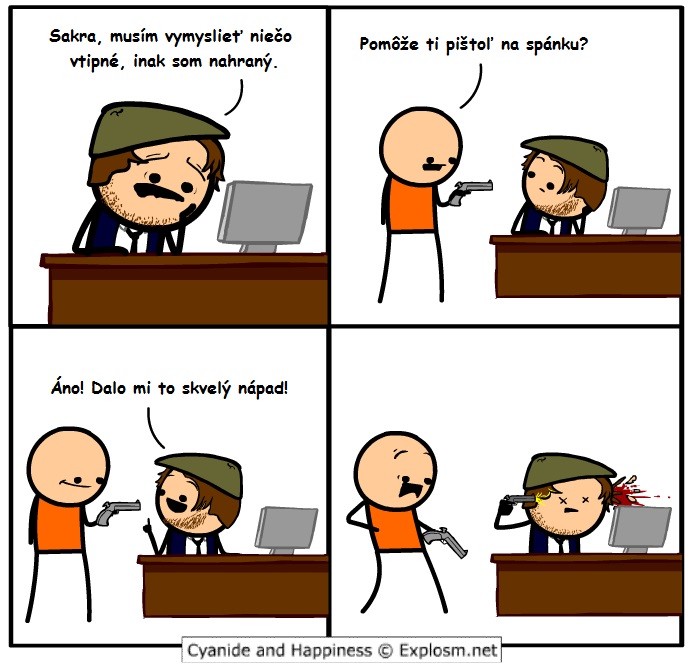 Vymyslieť niečo vtipné