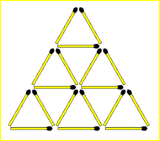 Vytvorenie 3 rôznych trojuholníkov: Obrázková hádanka