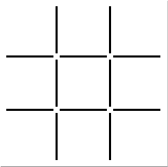 Vytvorenie troch štvorcov: Obrázková hádanka