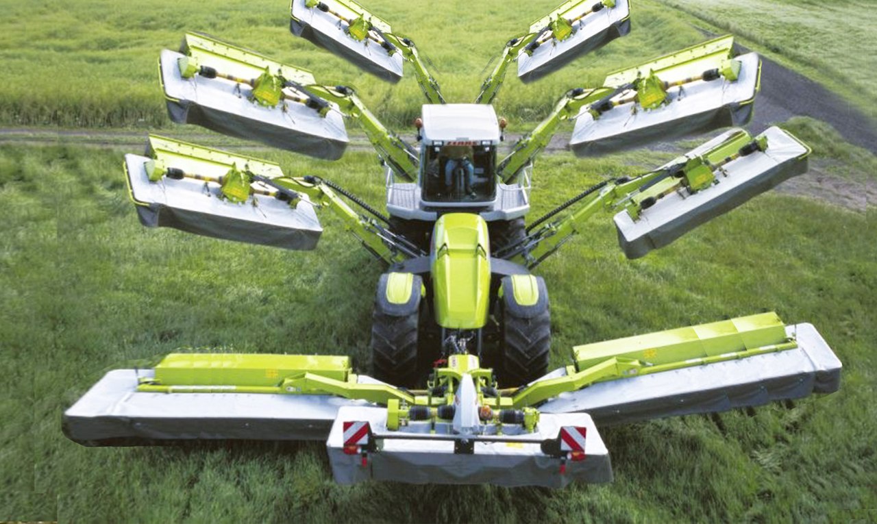 Úžasné moderné mega stroje a poľnohospodárske vybavenie zo sveta: traktor, kombajn, nákladiak na prevoz reziva