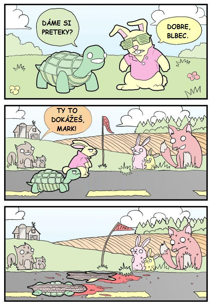 Zajac, korytnačka a ich preteky