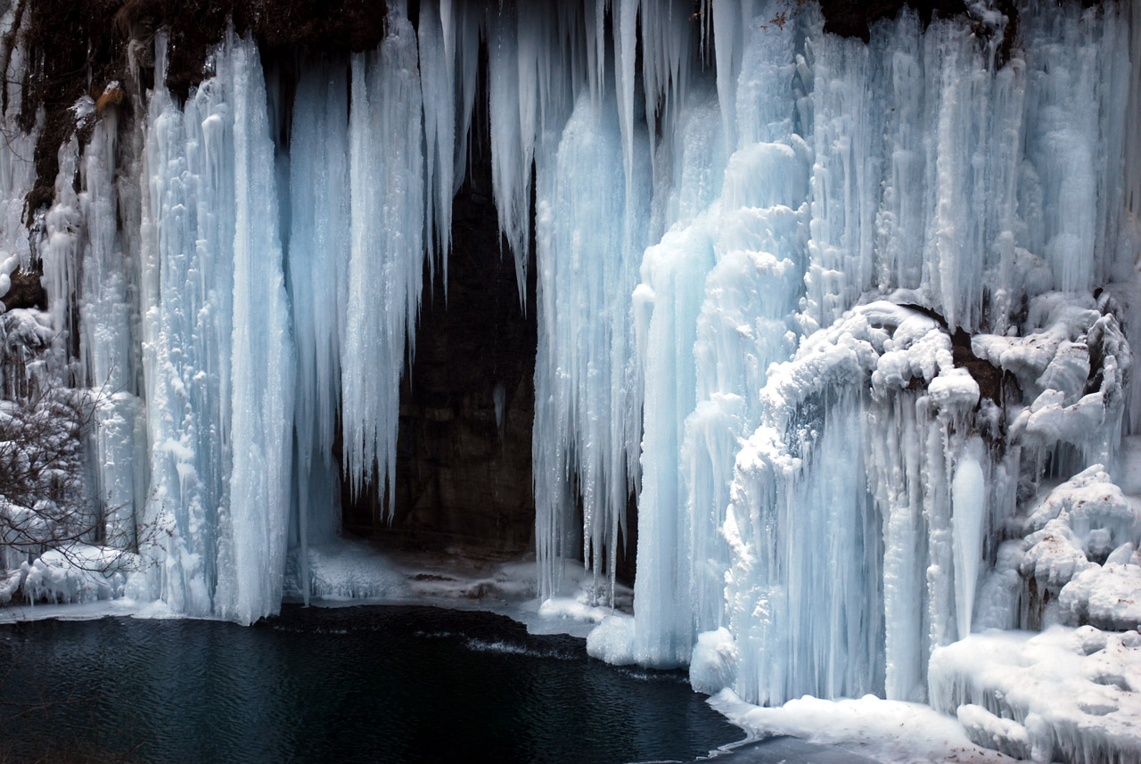 Zamrznuté vodopády